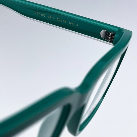 NEW D&G DG5102 3311 Crystal Green Rectangle Unisex Eyeglasses - Picture 10 of 13